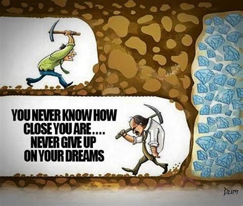 Digging for Diamonds (Never Give Up) Meme .